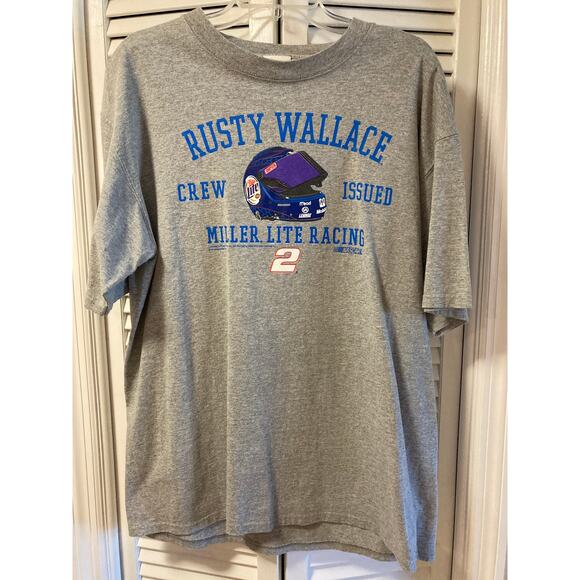 Chase Authentics NASCAR Rusty Wallace Shirt Sz L - Picture 1 of 6